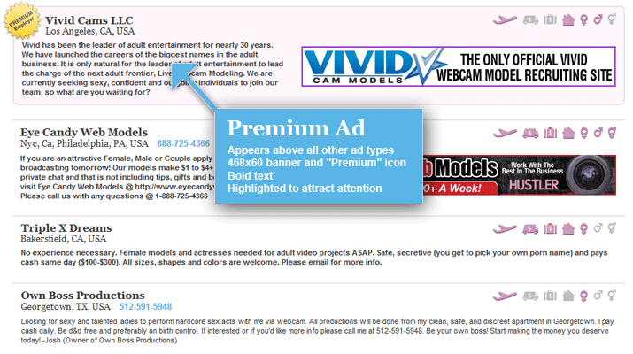 Text Ad: Appears below the other ad types, No banner, No bold ad.